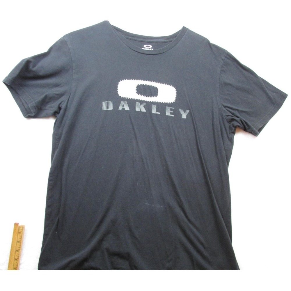 Oakley Shirt Mens XL Black Regular Fit O Icon‎ Logo Graphic Short Sleeve T-Shirt